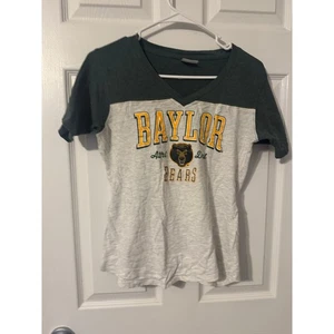 T-shirt scollo a V Knights Apparel Baylor Bears aderente burnout taglia: Medium - Foto 1 di 3