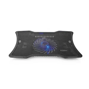 Nedis, USB-Kühlpad für 17" Laptop mit leisen LED-Lüftern, Schwarz - Bild 1 von 7