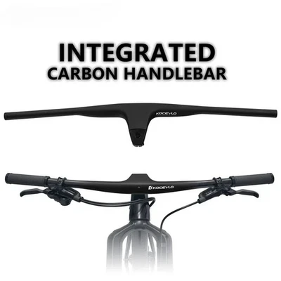 Negativo de manillar de carbono MTB 17° 50-90MM eficiente integrado MTB XC maratón Foto 1 de 4