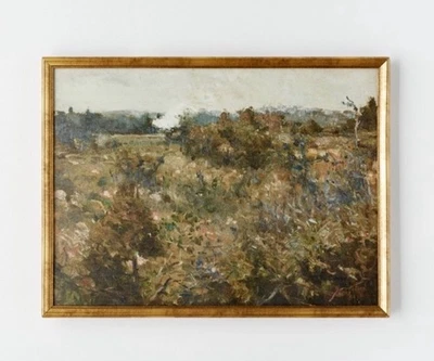 Thresholded Studio McGee Landscape Wall Art Rustic 24"x18" Canvas Antique - Image 1 of 4