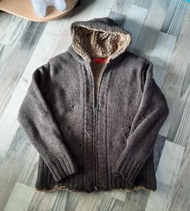 Vintage warme Strickjacke edc by Esprit mit Plüsch aus Wolle gefüttert Gr. XL - Bild 1 von 5