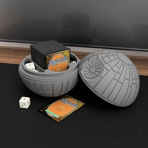 Death Star Deck Box - MTG STAR WARS theme - Magetic Lids - FREE SHIPPING - Picture 1 of 2