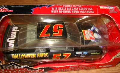 Nascar RC Jason Keller #57 Slim Jim Halloween Havoc 1996 Chevy Monte Carlo 1:18 - Image 1 of 4