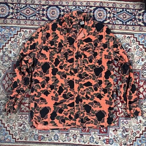 Levi’s Fresh Leaves Justin Timberlake Orange Camo Button Up Shirt Size Medium - Picture 1 of 6