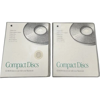 2 - Fundas con soporte para disco compacto Apple Macintosh usadas, daños menores se envían rápidamente Foto 1 de 4