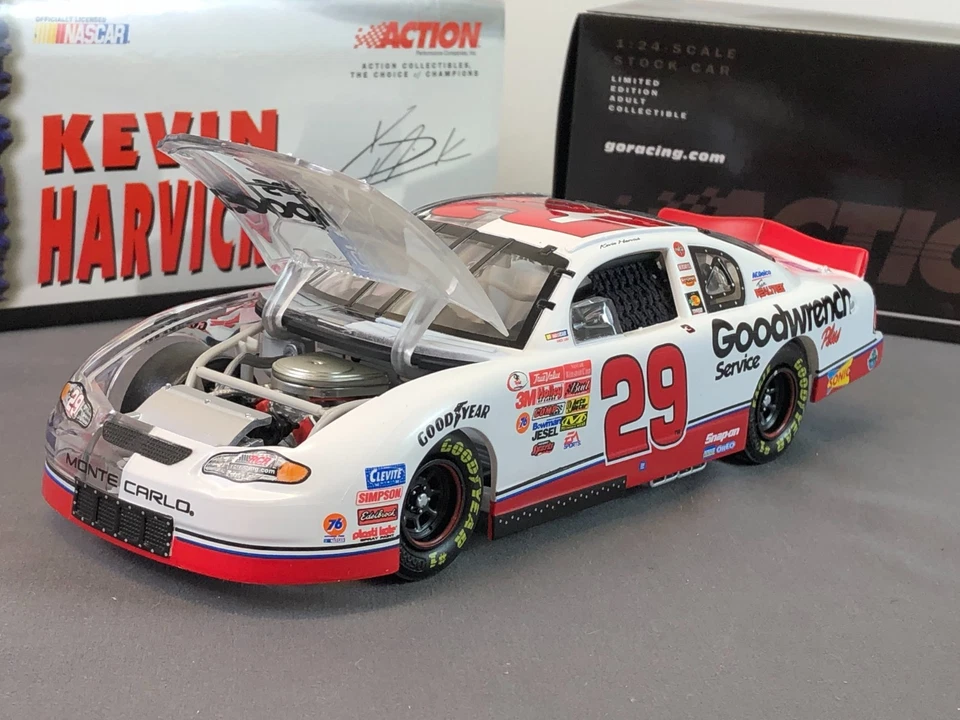Action 1:24 Diecast KEVIN HARVICK #29 GM Goodwrench 2001 Monte Carlo CLEAR CAR - Image 1 of 4