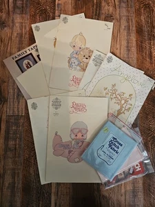 LOTE de 6 libros de patrones de punto de cruz MOMENTOS PRECIOSOS de colección años 80-90 + Aida - Imagen 1 de 12