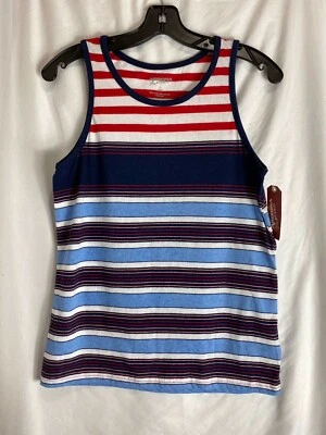 Camiseta sin mangas Arizona para niños jóvenes multicolor a rayas nueva con etiquetas talla L (14/16) precio de venta sugerido por el fabricante $16 Foto 1 de 4
