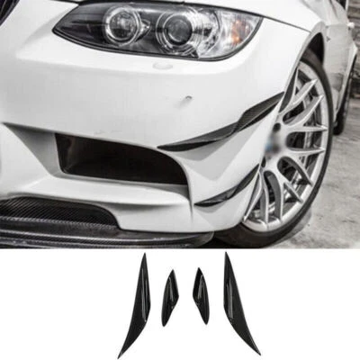 Parachoques delantero seco de fibra de carbono para BMW M3 E90 2008-2013 alerón labial aletas canards Foto 1 de 4
