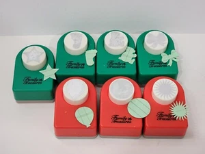 Lot of 7 Family Treasures scrapbook Craft  Paper Punches star baby foot bear bow - Picture 1 of 21