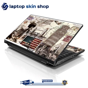 Laptop Skin Sticker Decal Cover for Notebook Apple Asus USA Flag Stamp 13-16 in - Picture 1 of 4