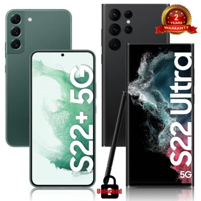 New Sealed Samsung Galaxy S22 Ultra 5G/S22+ Plus/S22 5G Fully Unlocked GSM+CDMA