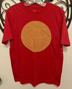 10-12 Wonder Nation Optical Illusion Smiley Face Girls Short Sleeve T-Shirt Red - Picture 1 of 8
