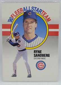 Ryne Sandberg 1990 Fleer Baseball All Star Team  #9 NrMt