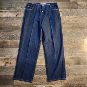 Vtg Y2K Pure Playaz Blue Jeans 38x33 Baggy Hip Hop Skater Wide Leg - Picture 1 of 8