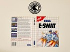 E-Swat - Jaquette Cover - Master System - Sega - Original 