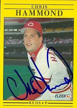 Chris Hammond autographed Baseball Card (Cincinnati Reds) 1991 Fleer #65 - Image 1 of 1