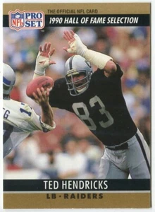 1990 Pro Set #26 Ted Hendricks Oakland Raiders - Hall of Fame Selection - Picture 1 of 2