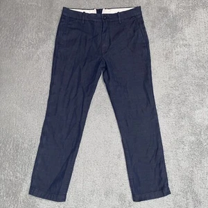 Levi Pants Men 33x30 Blue Wool Blend Flat Front Dress Slacks Actual (32x28) - Picture 1 of 17