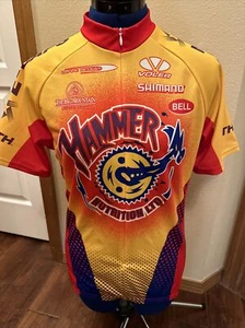 Camiseta deportiva de ciclismo Voler Hamme Nutrition para hombre grande colorida con cremallera hecha en EE. UU. - Imagen 1 de 6