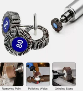 10Pcs Flap Wheel for Dremel Rotary Tool Die Grinder Paint Rust Sanding Polishing - Picture 1 of 5
