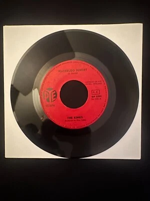 The Kinks Waterloo Sunset / Act Nice And Gentle 7'' Pye Records GREECE Mono VG+ - Image 1 of 2