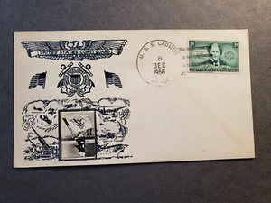 USS CADMUS AR-14 Naval Cover 1956 CROSBY PHOTO Cachet - Picture 1 of 2