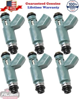 Inyectores de combustible coincidentes Lincoln LS 2003-05 6 piezas originales originales originales Ford 3W4E-A7A 2003-05 Foto 1 de 2