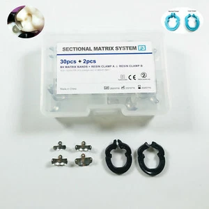 Dental Sectional Matrix Contoured Matrice Triodent Style Clip Ring Matrices - Picture 1 of 15