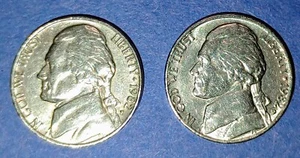 1982 P & D JEFFERSON NICKEL Very Nice Circulated  Coins Free shipping! - Picture 1 of 2