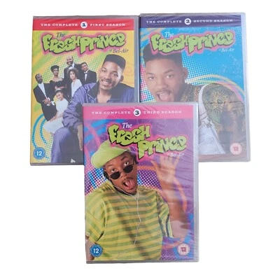 The Fresh Prince of Bel Air DVD Box Sets - S1, S2 and S3 *NEW SEALED* Will Smith - Image 1 of 2
