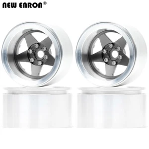 Aluminum 2.2" -10MM Offset Wheel Rim Tires For RC 1/10 Crawler Axial TRAXXAS KM - Picture 1 of 63