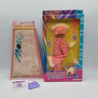 Fashion Teen's Doll Outfit Clothes Accessories Pink Blue Lot - Image 1 of 3