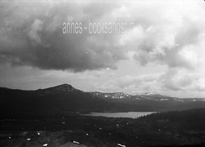 BLACK & WHITE NEGATIVE * snapshot STORM CLOUDS over MOUNTAINS - Picture 1 of 3