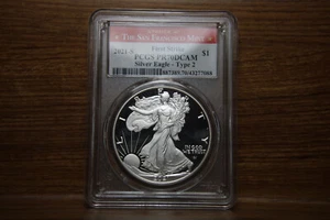 2021 S Type 2 Proof Silver Eagle PCGS PR70 DCAM First Strike - Picture 1 of 2