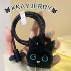 Cartoon Cat Charger&Charging Cable Protector Plug USB Protector for IPhone