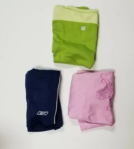L-XL Women's Workout Clothes Lot Shorts Exercise Tank T-Shirt Top pink green - Picture 1 of 12