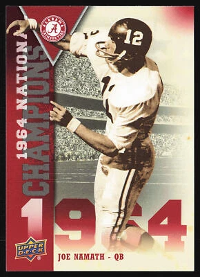 2012 Upper Deck University of Alabama #NCJN Joe Namath National Champions - Image 1 of 2
