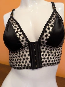 Victoria’s Secret Luxe Starburst Long Line Triangle Bralette – Size Medium - Picture 1 of 6