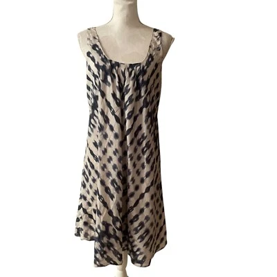 Anthropologie Velvet 100% Silk Abstract Print Tank Top Dress Size Medium - Image 1 of 4