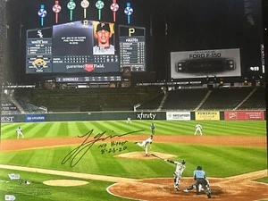Lucas Giolito Signed White Sox 16x20 Photo No Hitter Inscriptions 2020 Fanatics - Picture 1 of 3