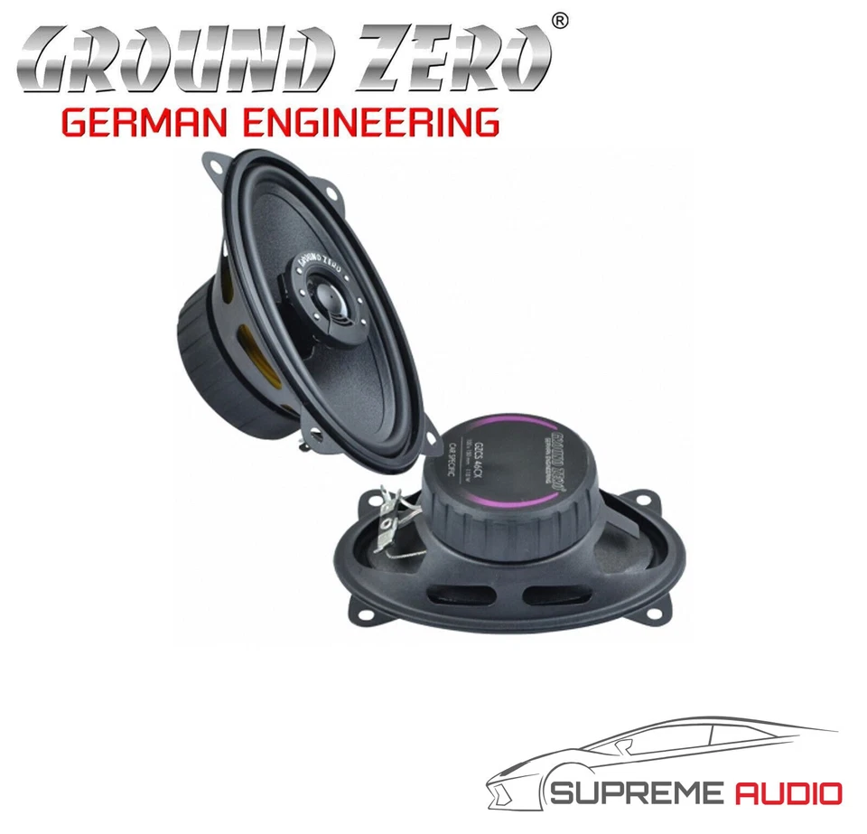 Ground Zero GZCS 46CX 220 Watts 2 Way 4x6 Custom Fit Car Van Door Dash Speakers - Image 1 of 1