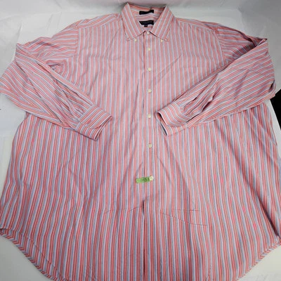 Camisa de vestir Austin Reed London para hombre XXL a rayas con botones manga larga algodón Foto 1 de 4