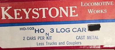 Kit de construcción de coche de troncos Keystone Locomotora HO-103 HOn3 Foto 1 de 3
