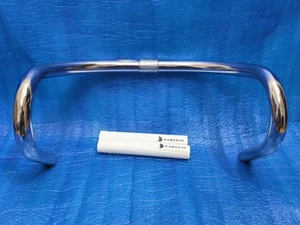 Nitto B123 CrMo 360mm NJS Handlebar + Choice Strong X Grips Free Shipping - Picture 1 of 6