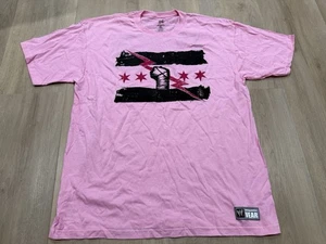 Vintage WWE CM Punk Shirt Breast Cancer Pink shirt Size XL Very Good Condition - Picture 1 of 7