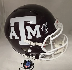 Myles Garrett signierter Texas A&M Aggies Originalgröße authentischer Helm Beckett Autogramm - Bild 1 von 6