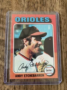 Tarjeta Topps Andy Etchebarren 1975!!  #583 Orioles de Baltimore - Imagen 1 de 1