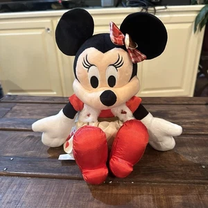Disney Minnie Mouse Schatz Plüsch Herzen Kunstfell Weste Stofftier 16 Zoll - Bild 1 von 6