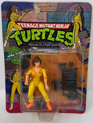 Figura de acción Teenage Mutant Ninja Turtles April O'neil 10 espalda 1988 Playmates Foto 1 de 4